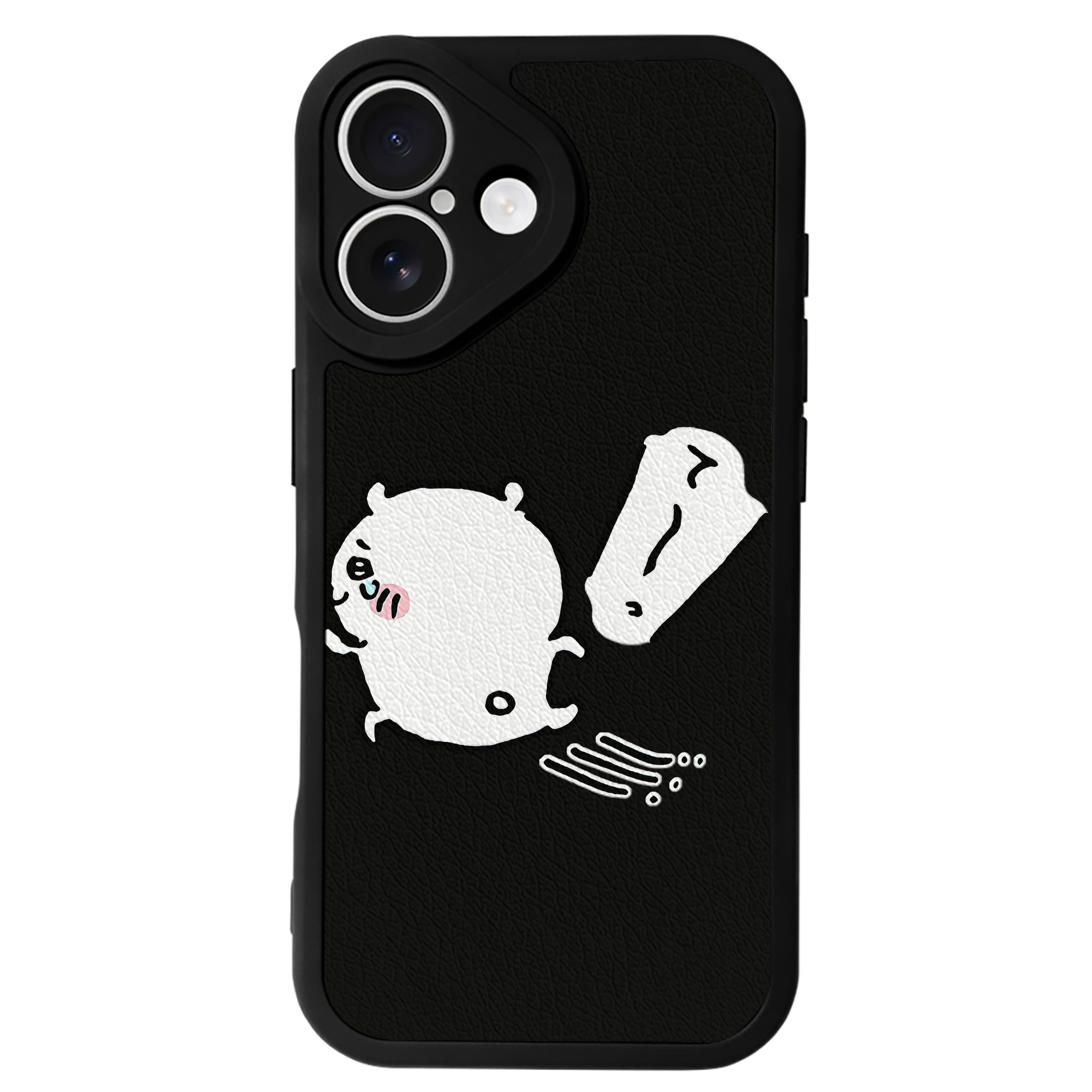 （画像用） ちいかわ ちいかわ Chii-kawa chiikawa 【iPhone 16シリーズ対応】シリコンスマホケース（レザー調） 材質：シリコン